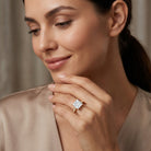 Solitaire 5 Carat Lab Grown Diamond Princess Cut Engagement Ring IGI Certified Lab - ( E-VS1 ) - Rosec Jewels
