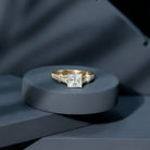 3 Carat Princess Cut Lab Grown Diamond Split Shank Engagement Ring IGI Certified Lab - ( E-VS1 ) - Rosec Jewels
