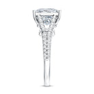 Rosec Jewels-IGI Certified Big 5 Carat Lab Grown Diamond Princess Cut Engagement Ring with Split Shank