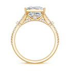 Rosec Jewels-IGI Certified Big 5 Carat Lab Grown Diamond Princess Cut Engagement Ring with Split Shank