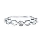 Rosec Jewels-Infinity Inspired Lab Grown Diamond Stackable Ring for Women