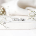 Rosec Jewels-Infinity Inspired Lab Grown Diamond Stackable Ring for Women