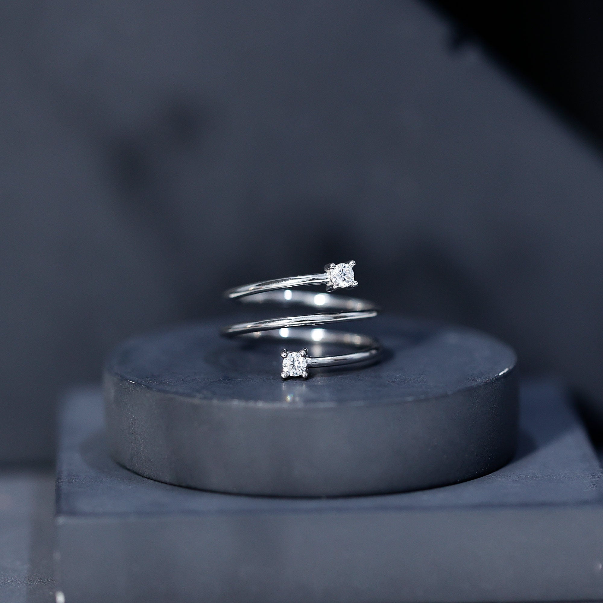 Rosec Jewels-Lab Grown Diamond Spiral Ring