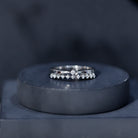 Rosec Jewels-Stackable Round Cut Lab Grown Diamond Anniversary Ring