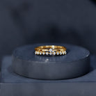 Rosec Jewels-Stackable Round Cut Lab Grown Diamond Anniversary Ring