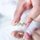 Rosec Jewels-Bezel Set Lab Grown Diamond Curved Wedding Band