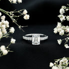 IGI Certified Emerald Cut Lab Grown Diamond Engagement Ring 2 Carat Lab - ( E-VS1 ) - Rosec Jewels