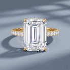 Emerald Cut 5 Carat Lab Grown Diamond Solitaire Engagement Ring IGI Certified Lab - ( E-VS1 ) - Rosec Jewels