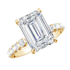 Rosec Jewels-Lab Grown Diamond 4 Carat Emerald Cut Engagement Ring IGI Certified