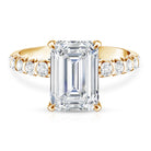 Rosec Jewels-Lab Grown Diamond 4 Carat Emerald Cut Engagement Ring IGI Certified