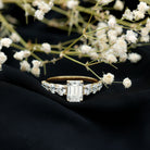 Rosec Jewels-2 Carat IGI Certified Emerald Cut Lab Grown Diamond Side Stone Engagement Ring