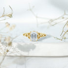 Rosec Jewels-2 Carat Emerald Cut Lab Grown Diamond Celtic Engagement Ring with IGI Certificate