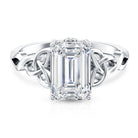 3 Carat Lab Created Diamond Celtic Design Engagement Ring with IGI Certificate Lab - ( E-VS1 ) - Rosec Jewels