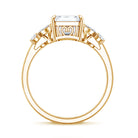 IGI Certified Lab Grown Diamond Emerald Cut Engagement Ring 3 Carat Lab - ( E-VS1 ) - Rosec Jewels