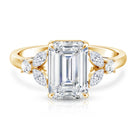 IGI Certified Lab Grown Diamond Emerald Cut Engagement Ring 3 Carat Lab - ( E-VS1 ) - Rosec Jewels