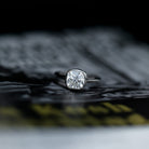 Rosec Jewels-3 Carat Solitaire Cushion Cut Lab Grown Diamond Bezel Engagement Ring with IGI Certificate