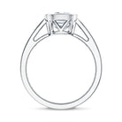 Bezel Set 2 Carat Lab Grown Diamond Cushion Engagement Ring IGI Certified Lab - ( E-VS1 ) - Rosec Jewels