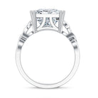 5 Carat Princess Cut Lab Grown Diamond Celtic Engagement Ring with IGI Certificate Lab - ( E-VS1 ) - Rosec Jewels