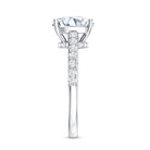 IGI Certified 4 Carat Lab Grown Cushion Diamond Engagement Ring with Hidden Halo Lab - ( E-VS1 ) - Rosec Jewels
