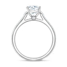 Cushion Cut 2 Carat Lab Grown Diamond Side Stone Engagement Ring IGI Certified Lab - ( E-VS1 ) - Rosec Jewels