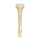 Cushion Cut 2 Carat Lab Grown Diamond Side Stone Engagement Ring IGI Certified Lab - ( E-VS1 ) - Rosec Jewels