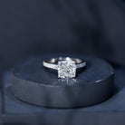 4 Carat Engagement Ring with IGI Certified Cushion Cut Lab Grown Diamond Lab - ( E-VS1 ) - Rosec Jewels