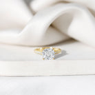 4 Carat Engagement Ring with IGI Certified Cushion Cut Lab Grown Diamond Lab - ( E-VS1 ) - Rosec Jewels