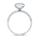 2 Carat Heart Shaped Lab Grown Diamond Engagement Ring with IGI Certificate Lab - ( E-VS1 ) - Rosec Jewels