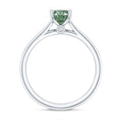 Rosec Jewels-IGI Certified Lab Grown Green Diamond 1 Carat Solitaire Ring for Women
