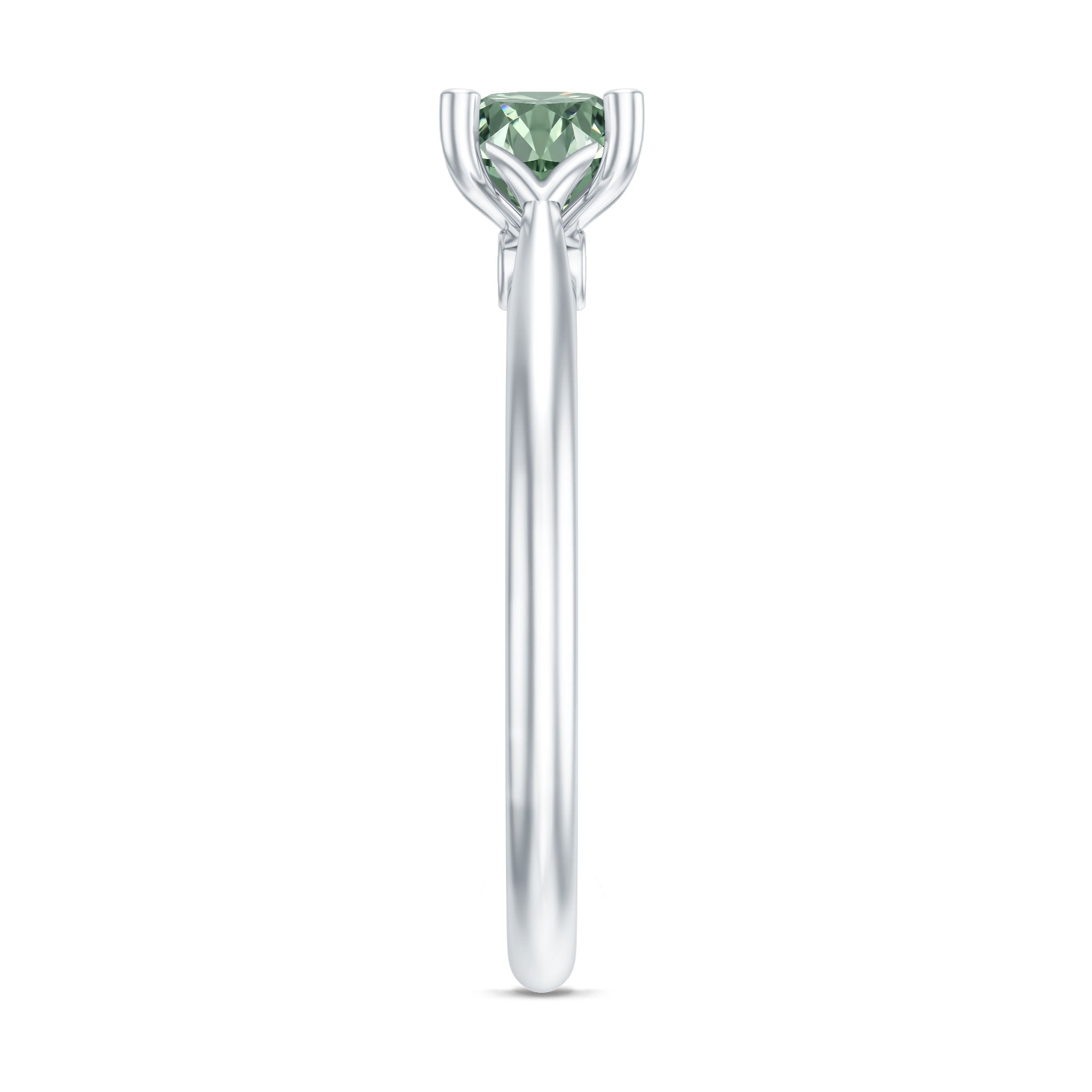 Rosec Jewels-IGI Certified Lab Grown Green Diamond 1 Carat Solitaire Ring for Women