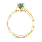 Rosec Jewels-IGI Certified Lab Grown Green Diamond 1 Carat Solitaire Ring for Women