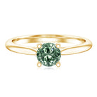 Rosec Jewels-IGI Certified Lab Grown Green Diamond 1 Carat Solitaire Ring for Women