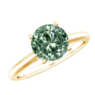 Rosec Jewels-Solitaire 2 Carat Engagement Ring with IGI Certified Lab Grown Green Diamond