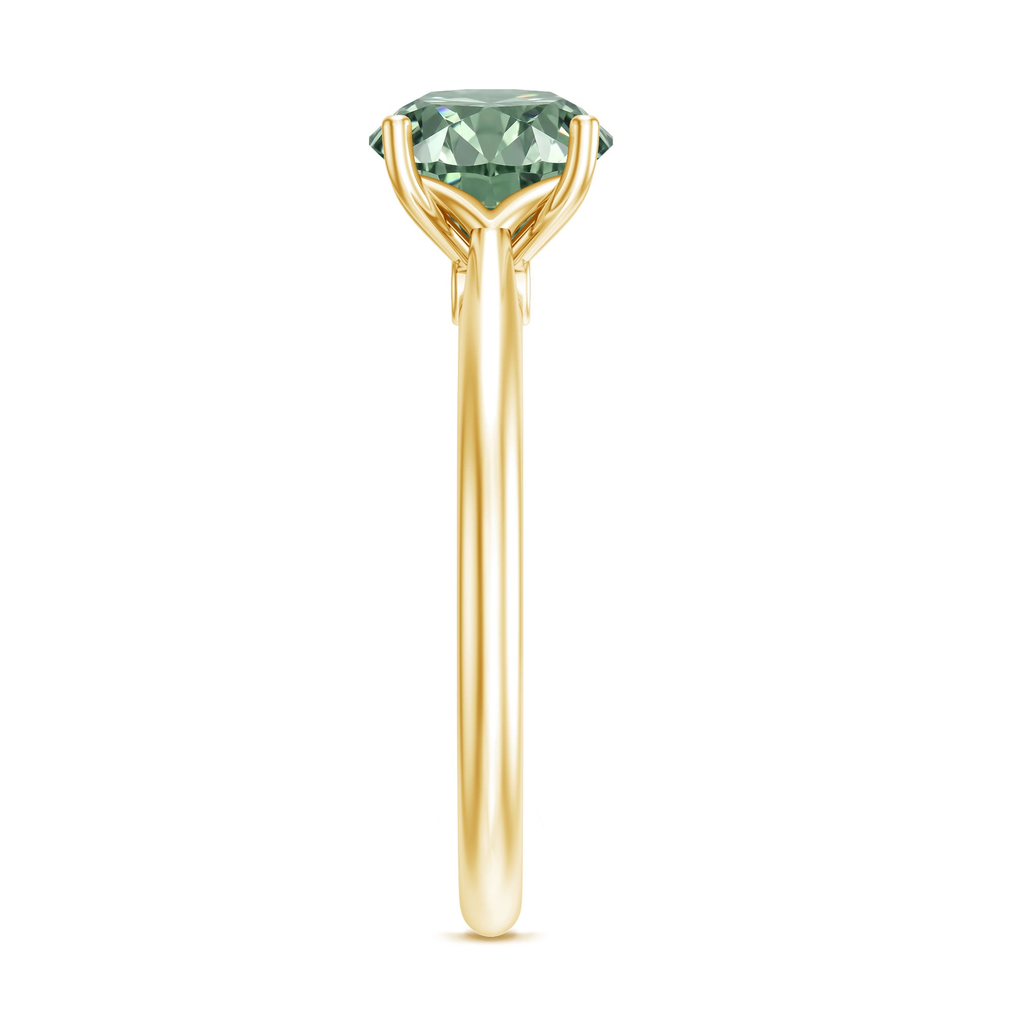 Rosec Jewels-3 Carat Lab Grown Green Diamond Engagement Ring with IGI Certificate