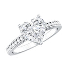 Rosec Jewels-IGI Certified 2 Carat Lab Grown Diamond Heart Engagement Ring for Women