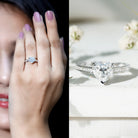 Rosec Jewels-IGI Certified 2 Carat Lab Grown Diamond Heart Engagement Ring for Women