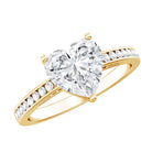 Rosec Jewels-IGI Certified 2 Carat Lab Grown Diamond Heart Engagement Ring for Women