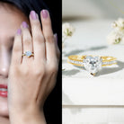 Rosec Jewels-IGI Certified 2 Carat Lab Grown Diamond Heart Engagement Ring for Women