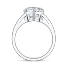IGI Certified 3 Carat Lab Grown Diamond Heart Engagement Ring Lab - ( E-VS1 ) - Rosec Jewels