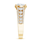 Rosec Jewels-IGI Certified 3 Carat Lab Diamond Statement Engagement Ring with Side Stones