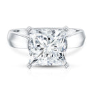 Huge 5 Carat Princess Cut Engagement Ring with IGI Certified Solitaire Lab Grown Diamond Lab - ( E-VS1 ) - Rosec Jewels