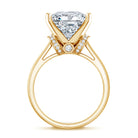 Huge 5 Carat Princess Cut Engagement Ring with IGI Certified Solitaire Lab Grown Diamond Lab - ( E-VS1 ) - Rosec Jewels
