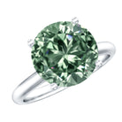 IGI Certified Huge Lab Grown Green Diamond Solitaire Engagement Ring 5 Carat VS1 - Rosec Jewels