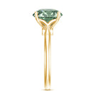 Rosec Jewels-IGI Certified Huge Lab Grown Green Diamond Solitaire Engagement Ring 5 Carat