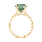 Rosec Jewels-IGI Certified Huge Lab Grown Green Diamond Solitaire Engagement Ring 5 Carat
