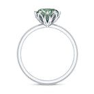 Rosec Jewels-Lotus Basket Set 2 Carat Lab Grown Green Diamond Engagement Ring IGI Certified