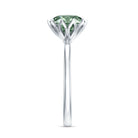 Rosec Jewels-IGI Certified 3 Carat Lab Grown Green Diamond Solitaire Engagement Ring in Lotus Basket Setting