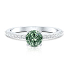 IGI Certified 1 Carat Lab Grown Green and White Diamond Engagement Ring Vivid Green - VS1 - Rosec Jewels