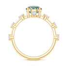 Rosec Jewels-1 Carat Lab Grown Green Diamond Solitaire Engagement Ring IGI Certified