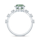 Rosec Jewels-Lab Grown 2 Carat Green Diamond Engagement Ring with IGI Certificate